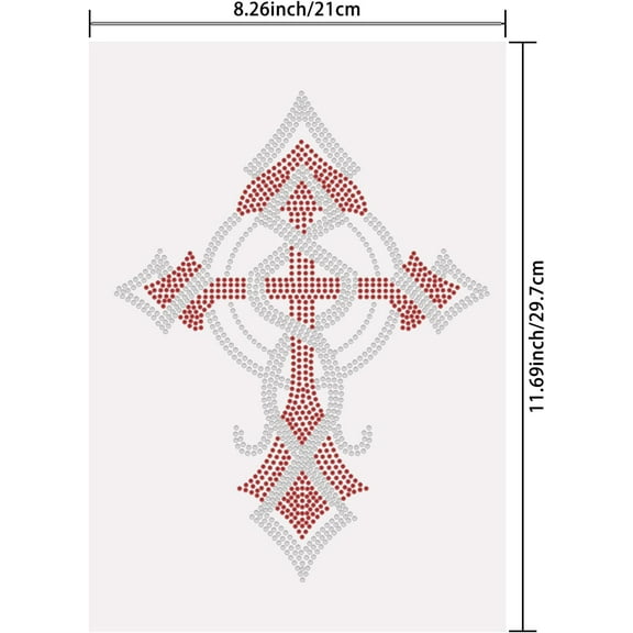 Red Rhinestone Hot Drilling DIY Transfers Patches Adhesive Hot Drill Hotfix Motif Transfer Applique Decals for Crafts T-Shirts Bags Patch Clothing