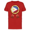 thumbnail image 1 of Red Ribbon And Philippines T-Shirt Men -Image by Shutterstock, Male 3X-Large, 1 of 2