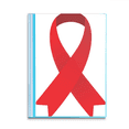 thumbnail image 1 of Red Ribbon  Awareness World AIDS Day Book Sheet Protectors Portfolio Binder Folder, 1 of 3