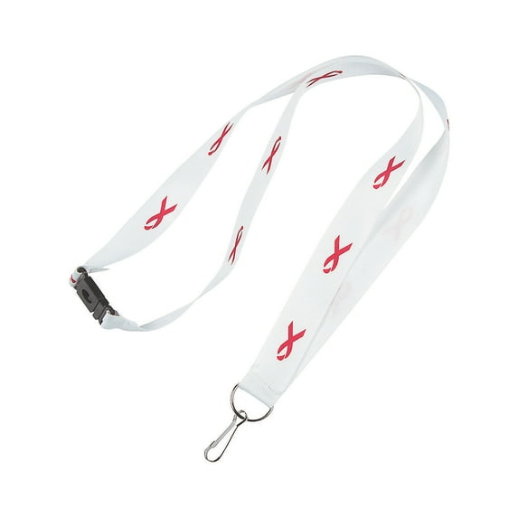 Red Ribbon Badge Holder - Jewelry - 12 Pieces