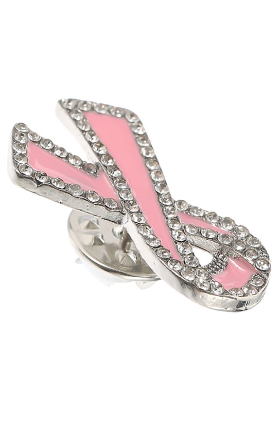 Red Ribbon Brooch Decor Suit Pin Breast Cance Pins Cancer Awareness Metal Design Bathroom Decorations Miss