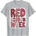 thumbnail image 1 of Red Ribbon Week 2024 T-Shirt Unisex S-5XL Hot Trending Shirt, Vintage Birthday Gift, 1 of 3