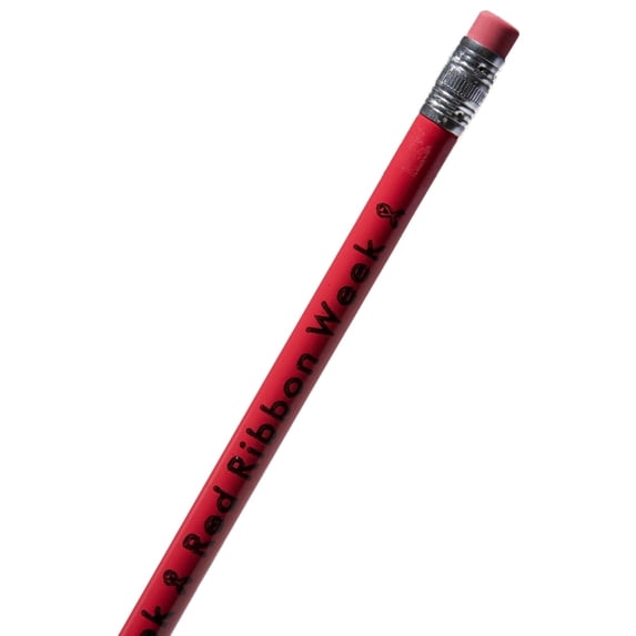 Red Ribbon Week Pencils, 2 Dz. - Stationery - 24 Pieces
