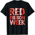 thumbnail image 1 of Red Ribbon Week Red Drug Abuse Prevention Campaign T-Shirt, 1 of 4