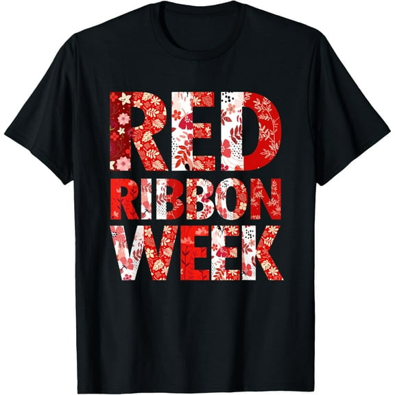 Red Ribbon Week Red Drug Abuse Prevention Campaign T-Shirt