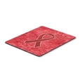 thumbnail image 1 of Red Ribbon for Aids Awareness Mouse Pad Hot Pad or Trivet, 1 of 2