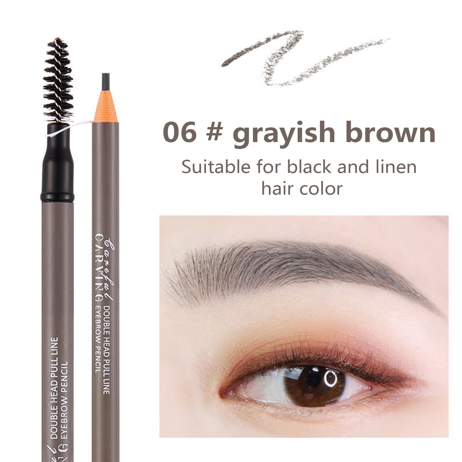 Temporary Eyebrow Light How to Draw Eyebrows Brow Brush Makeup Eye Brow Gel Brush Highlighters for Hair Eye Liners for Women Pencil Dark Pencils Eyebrow Wax Sticks for Eyebrows And Legs The