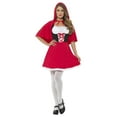 thumbnail image 1 of Red Riding Hood Costume Adult Faries Wings Wands Large Female Fancy Dress Party Book Week Halloween, 1 of 3