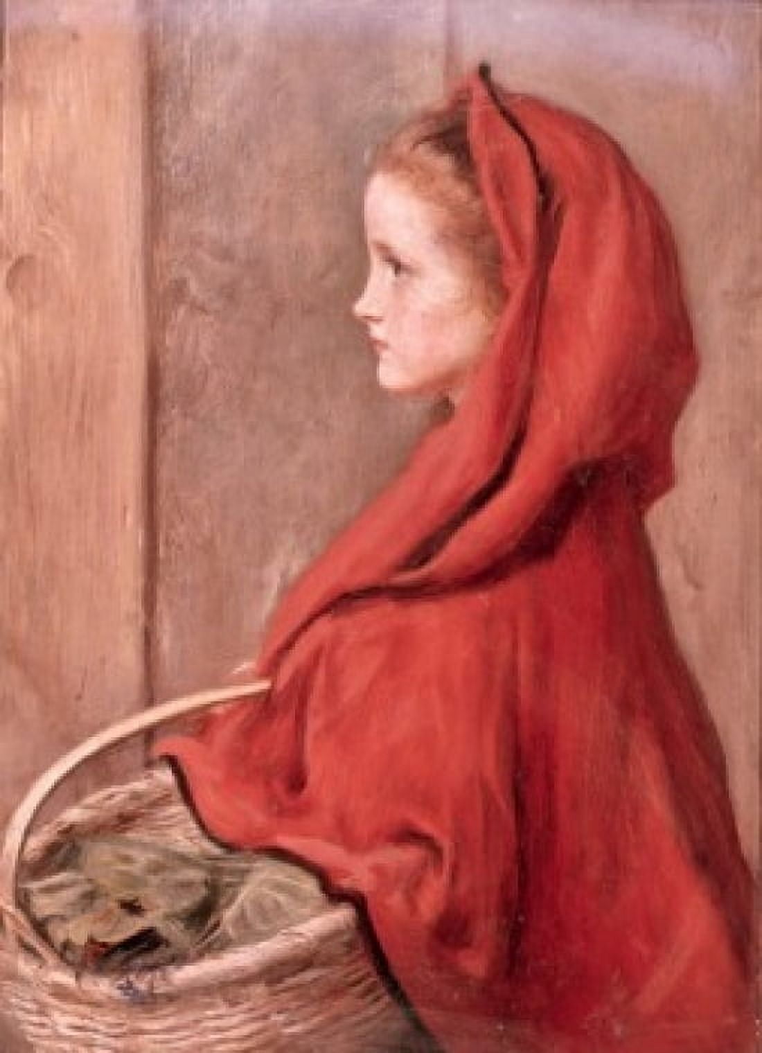 Red Riding Hood (The Artists Daughter Effie) Sir John Everett Millais (1829-1896British) Canvas Art - Sir John Everett Millais (24 x 36)