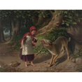 thumbnail image 1 of Red Riding Hood & the Wolf (Remove Words) Poster Print (18 x 24), 1 of 3