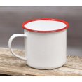 thumbnail image 1 of Red Rim Enamel Coffee Mug, 1 of 1