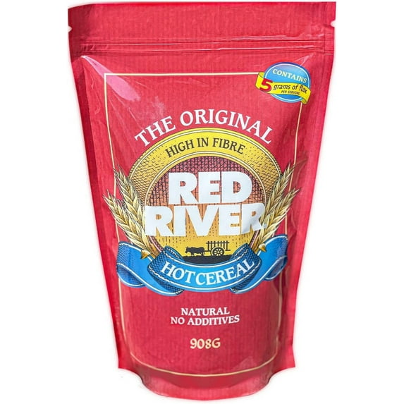 Red River Cereal - Cracked Wheat Hot Cereal 908g Made in Canada at Arva Flour Mills - All Natural, No-Additives 1-Pack