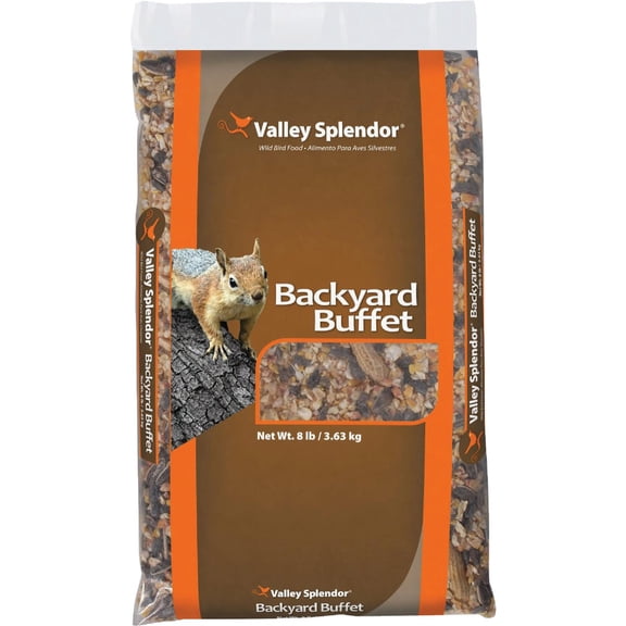 Red River Commodities Backyard Buffet Bird Seed - Seeds - 8 Lb Box  Home & Garage Storage, Stackable Design