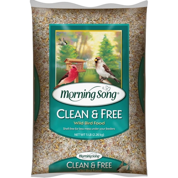 Red River Commodities Shell Free Bird Seed - For Finches, All Lifestages - 5 lbs Bag