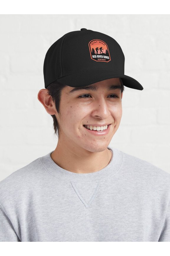 Red River Gorge Kentucky Baseball Cap, Hiking Nature Travel Graphic Design, Classic Hat