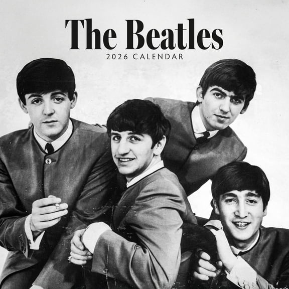 Red Robin 2026 The Beatles Monthly Wall Calendar | 12" x 24" Open | Premium Thick & Sturdy Paper | Hangable 12 Month Calendar | Lined Notes & To Do Area | Vivid Images | Plastic Free