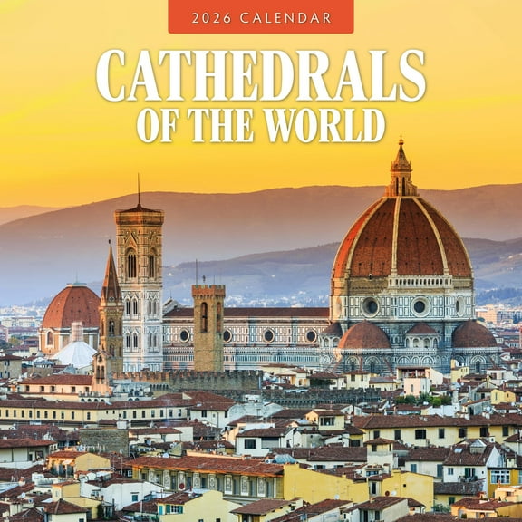 Red Robin 2026 Cathedrals of the World Monthly Wall Calendar | 12" x 24" Open | Premium Thick & Sturdy Paper | Hangable 12 Month Calendar | Lined Notes & To Do Area | Vivid Images | Plastic Free