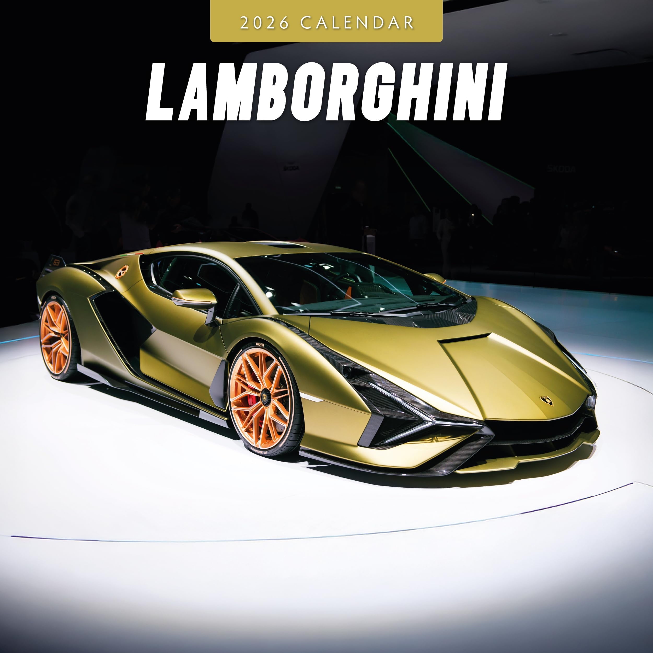 Red Robin 2026 Lamborghini Monthly Wall Calendar | 12" x 24" Open | Premium Thick & Sturdy Paper | Hangable 12 Month Calendar | Lined Notes & To Do Area | Vivid Images | Plastic Free