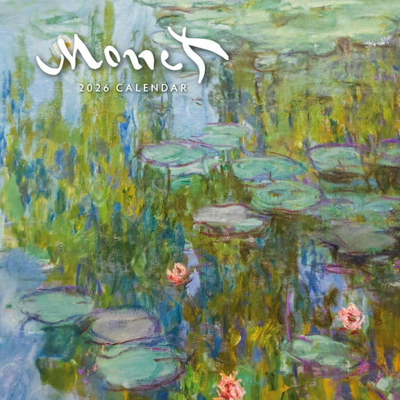 Red Robin 2026 Monet Monthly Wall Calendar | 12" x 24" Open | Premium Thick & Sturdy Paper | Hangable 12 Month Calendar | Lined Notes & To Do Area | Vivid Images | Plastic Free