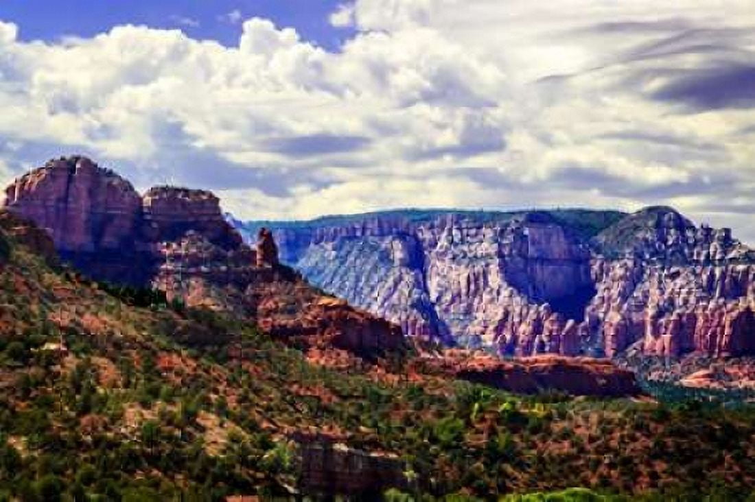 Red Rock Canyon II Canvas Art - Alan Hausenflock (20 x 28)