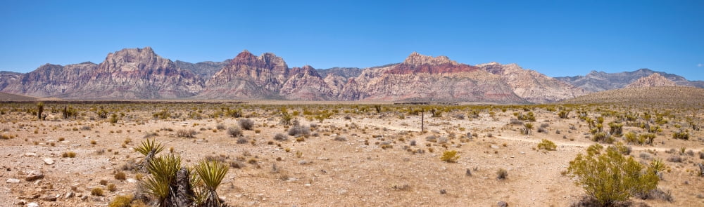 Red Rock Canyon near Las Vegas Nevada USA Canvas Art - Panoramic Images (27 x 9)