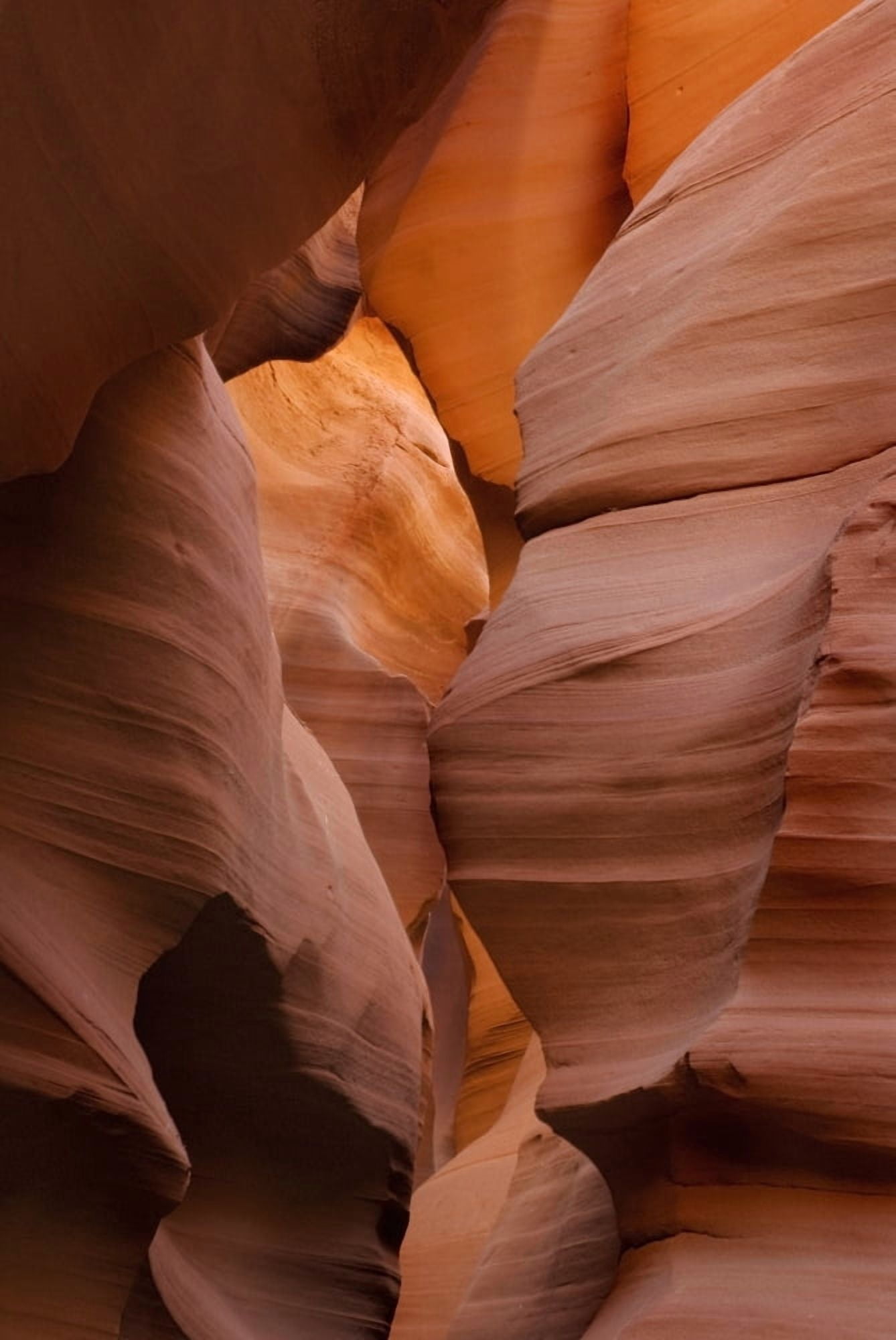 Red Rock Formations Antelope Canyon Arizona Usa Canvas Art - Philippe Widling Design Pics (22 x 34)