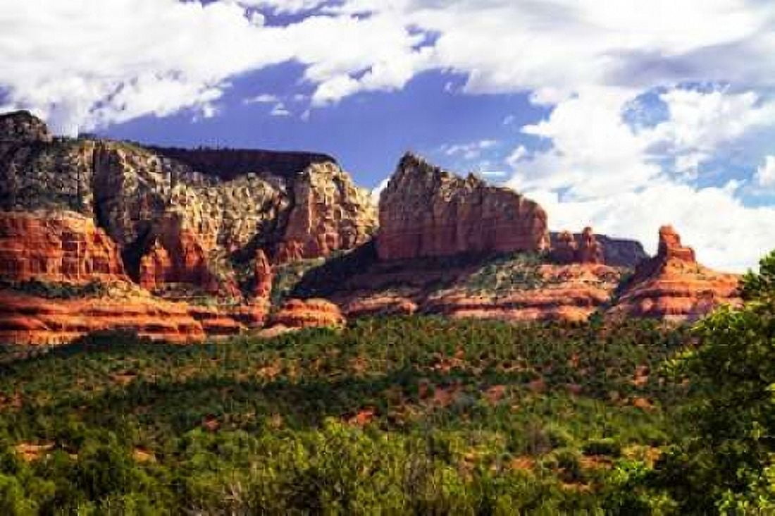 Red Rock Mountains I Canvas Art - Alan Hausenflock (20 x 28)