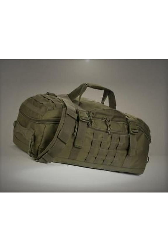 Red Rock Outdoor Traveler 55 Liter Travel Gear MOLLE Duffel Bag Backpack, Olive