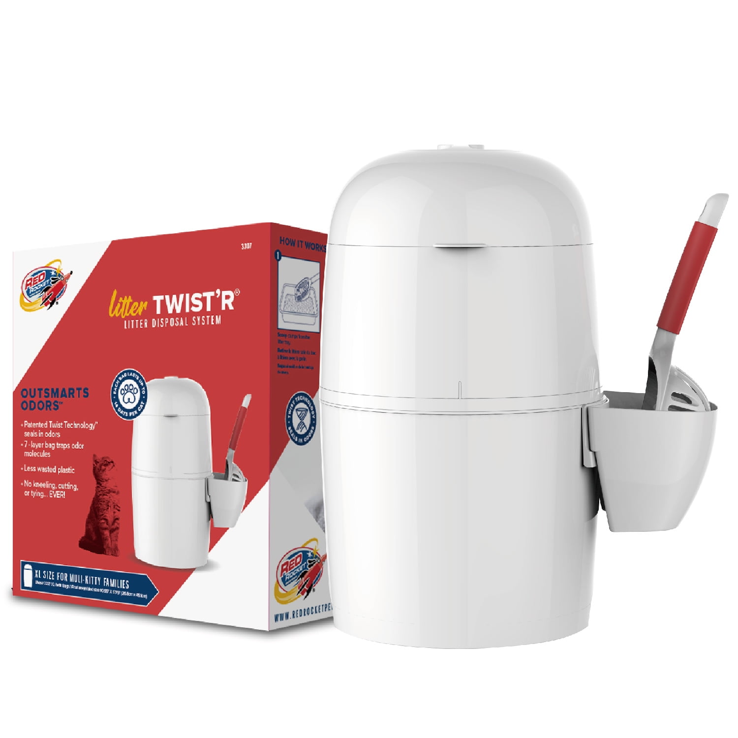 Odor-free Cat Litter Disposal System with 8L Jamaica Ubuy