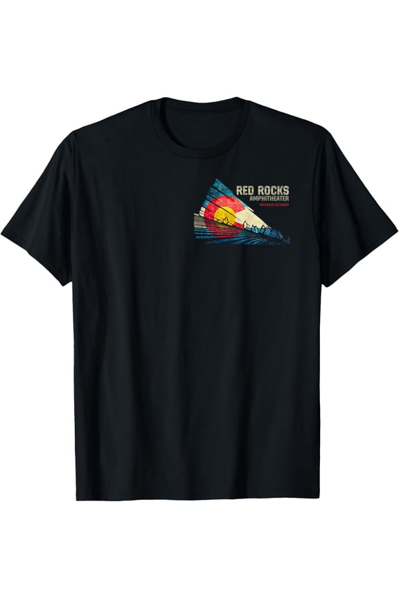 Red Rocks Amphitheater - Colorado C - State Flag T-Shirt