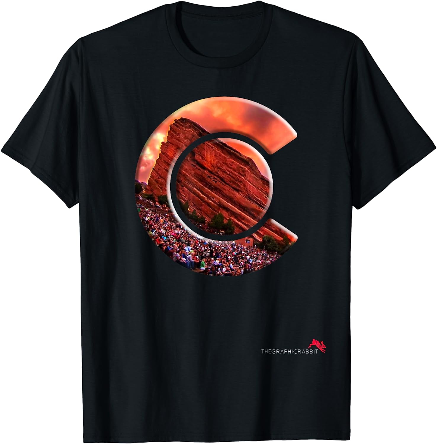 Red Rocks Amphitheater - Colorado State Flag T-Shirt - Walmart.com
