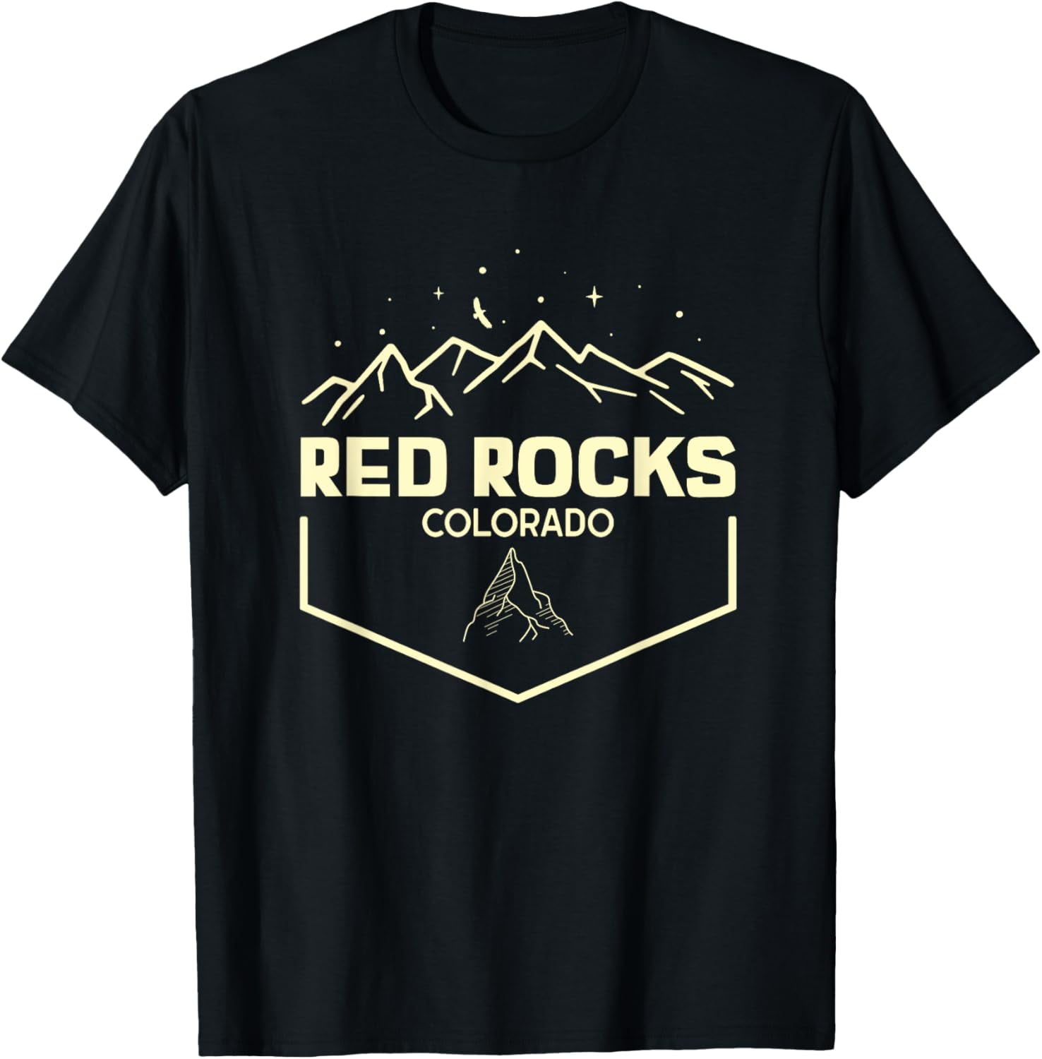 Red Rocks Colorado Epic Moonlight T-Shirt - Walmart.com
