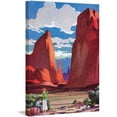 thumbnail image 1 of "Red Rocks" Painting Print on Wrapped Canvas, 1 of 7