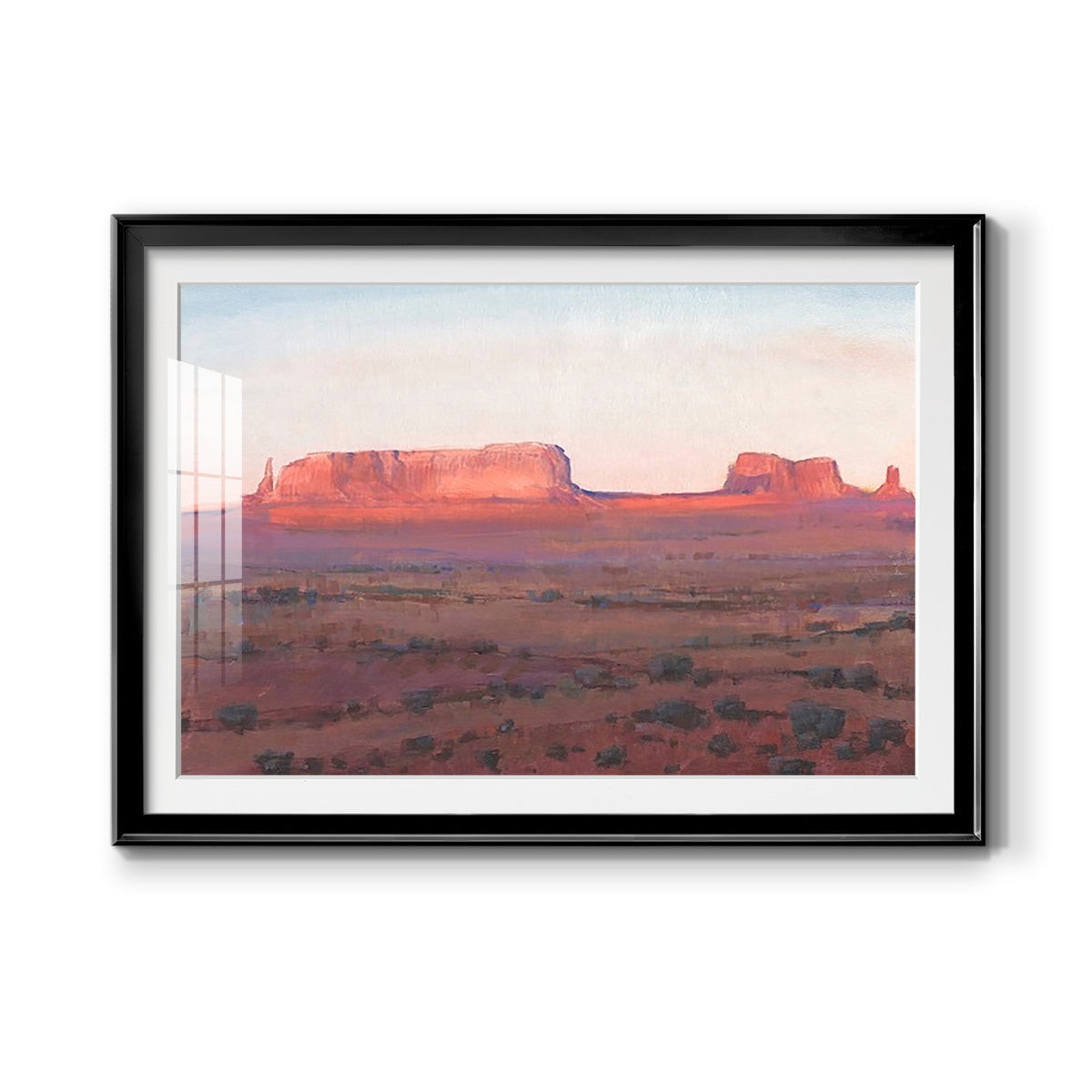 Red Rocks at Dusk I Premium Framed Print - Ready to Hang
