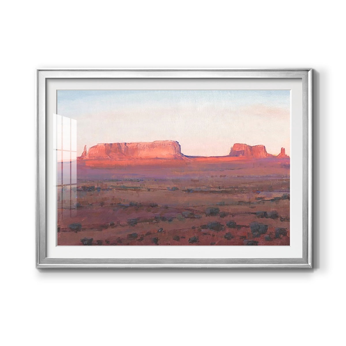Red Rocks at Dusk I Premium Framed Print - Ready to Hang