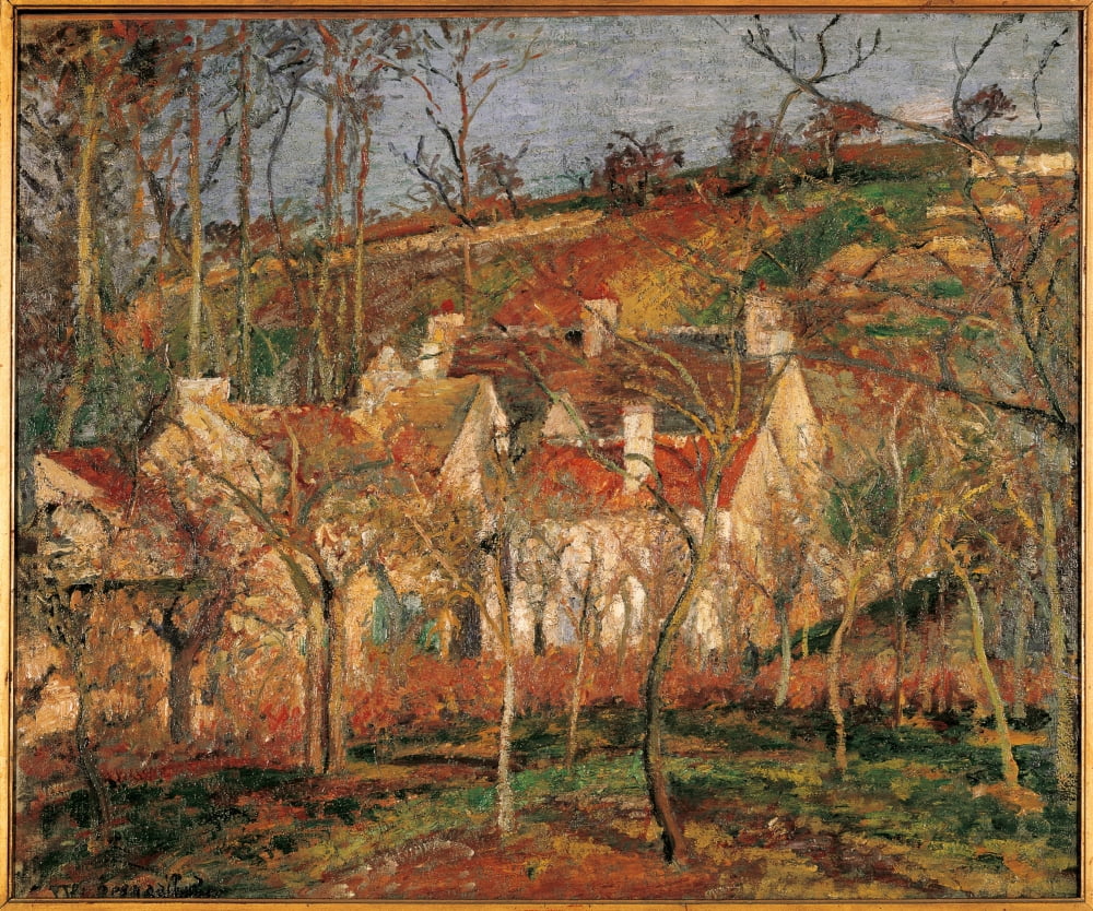 Red Roofs Canvas Art - (24 x 18)