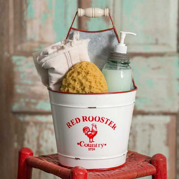 Red Rooster Bucket Caddy