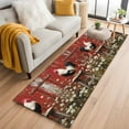 thumbnail image 1 of Red Rooster Kitchen Runner Rug 2x6 Washable Runners for Hallway Non Slip Farmhouse Animals Spring Floral Rustic Large Area Rug Indoor Floor Carpet for Bathroom Laundry Entryway Bedroom Living Room, 1 of 8