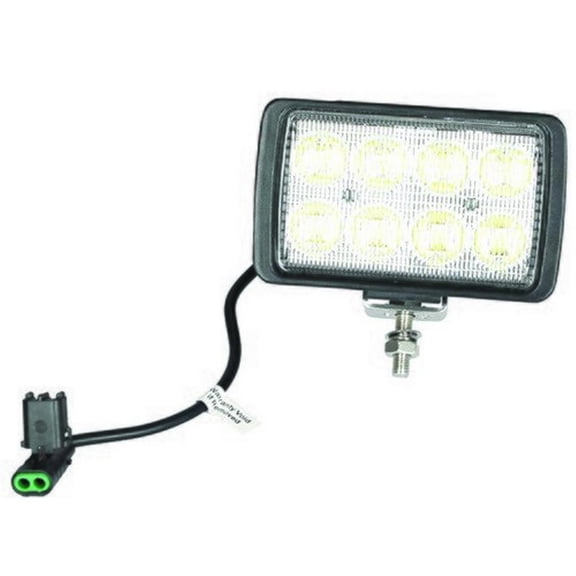 Red Rooster LED Work Light 40W Rectangular Flood Beam fits John Deere 444H 444J 544J 824J AT208435 AT226338 fits New Holland fits Case 178345A1
