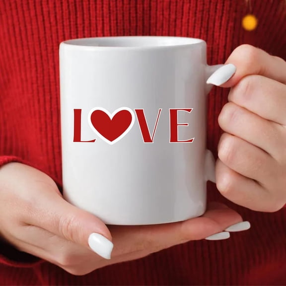 Red Rose Coffee Mug, Rose Mug for Mom, Gift for Her, Floral Cup, Plant Flower Lover Gift, Flower Birthday Gift, VaL1entines Day Gift, 11oz