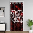 thumbnail image 1 of Red Rose Door Curtain for Doorway Privacy,3D Rose Romantic Floral Door Drape,Couple Valentine's Day Heart Flower Blackout Curtain,Engagement Wedding Gifts Room Divider Curtain,42"W X 84"L, 1 of 5