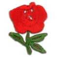 thumbnail image 1 of Red Rose Embroidered Applique Sticker, 1 of 1