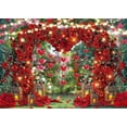 thumbnail image 1 of Red Rose Flowers Backdrop Sweet Floral Heart Light Photography Background for Valentines Day Wedding Anniversary Mother's Day Party Decorations Banner Photo Booth Props, 1 of 2