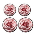 Red Rose Flowers Closeup Design Stove Burner Covers Set,Gas Stove
