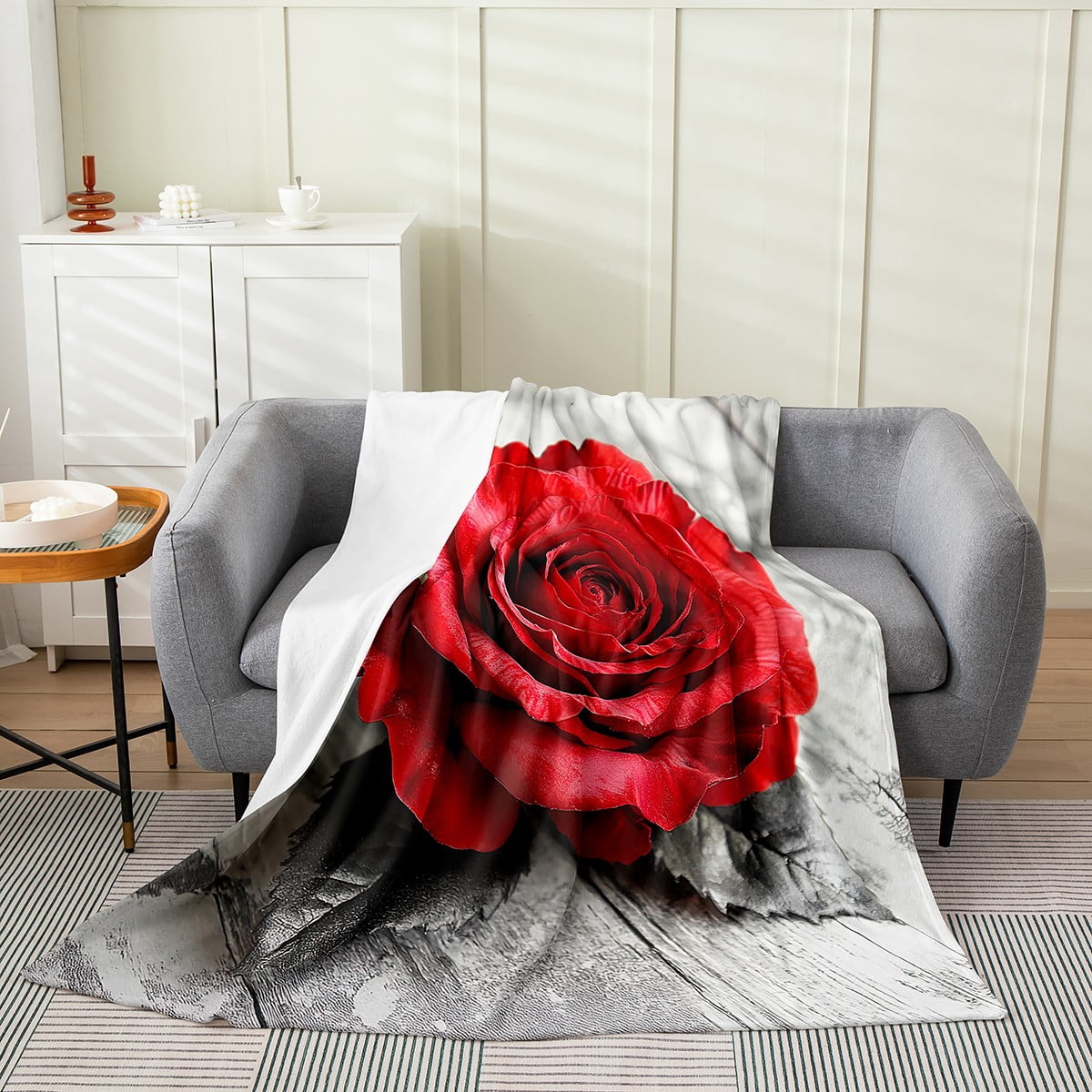 ROSE THROW BLANKET main image 1