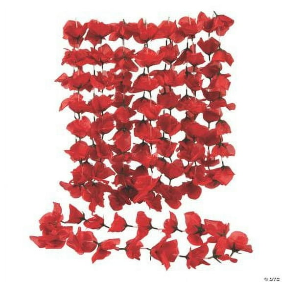 Red Rose Leis, Party, Apparel Accessories, 12 Pieces