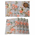 thumbnail image 1 of Red Rose Placemats Set of 6, Farmhouse Romantic Botanical Floral Vines Placemats for Dining Table, Place Mats for Kitchen Tabletop, Waterproof Wipeable Dining Table Mats Set, 1 of 9