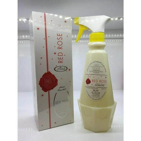 Red Rose Room Freshener by Al-Rehab (500 ml - 16.90 Fl oz)-3 pack