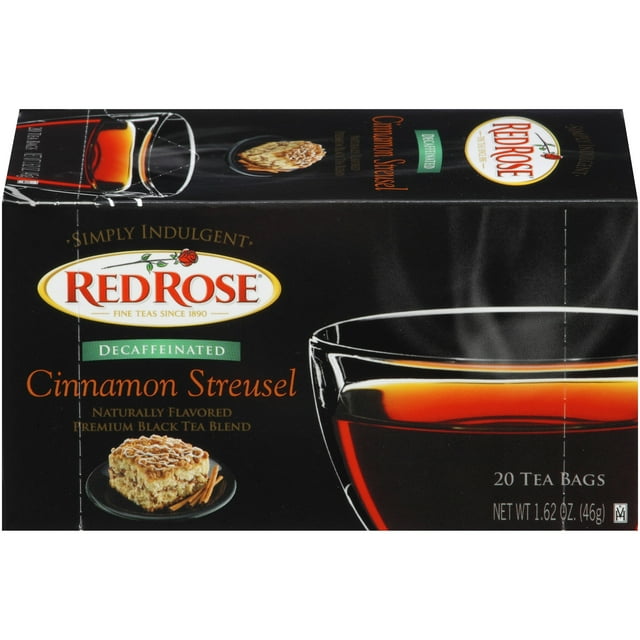 Red Rose Simply Indulgent Decaffeinated Cinnamon Streusel Black Tea