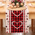 thumbnail image 1 of Red Rose valentines table runner Valentines Day red heart Table Runners valentines Decorations Indoor Outdoor Farmhouse Home Kitchen Dining Party Decor Galentines Day Decorations 13x72 Inch, 1 of 6